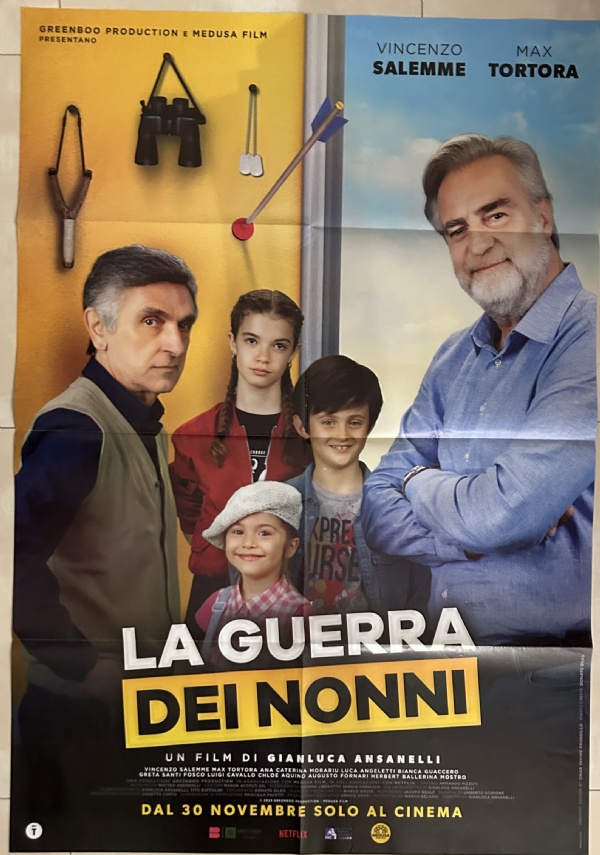 Poster locandina La guerra dei nonni 100x140 ORIGINALE da cinema di Gianluca Ansanelli