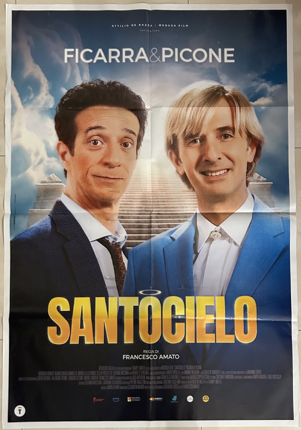 Poster locandina Santocielo 100x140 ORIGINALE da cinema di Francesco Amato