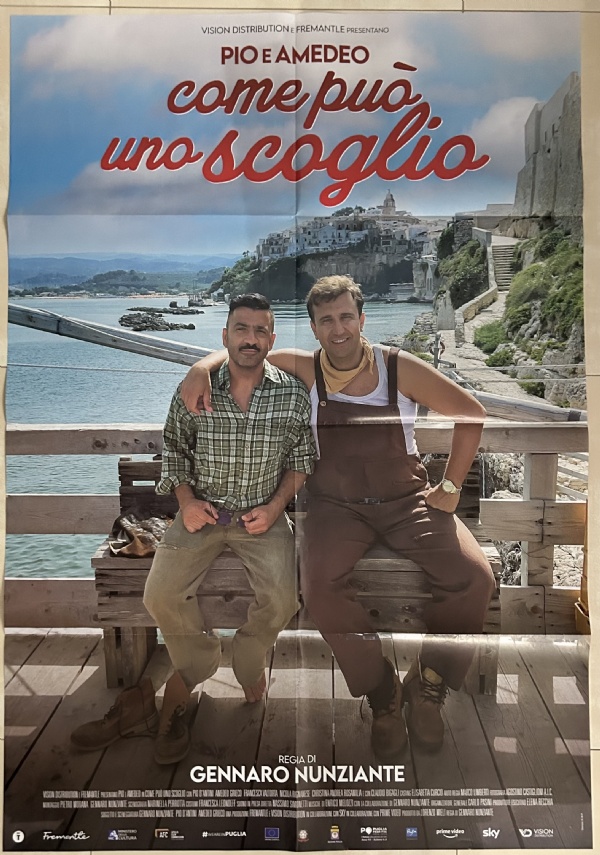 Poster locandina Come può uno scoglio 100x140 ORIGINALE da cinema di Gennaro Nunziante