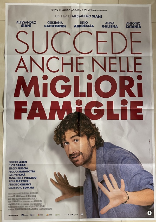 Poster locandina Succede anche nelle migliori famiglie 100x140 ORIGINALE da cinema di Alessandro Siani