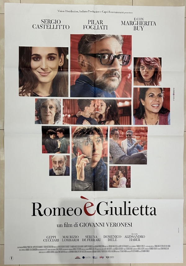 Poster locandina Romeo è Giulietta 100x140 ORIGINALE da cinema di Giovanni Veronesi