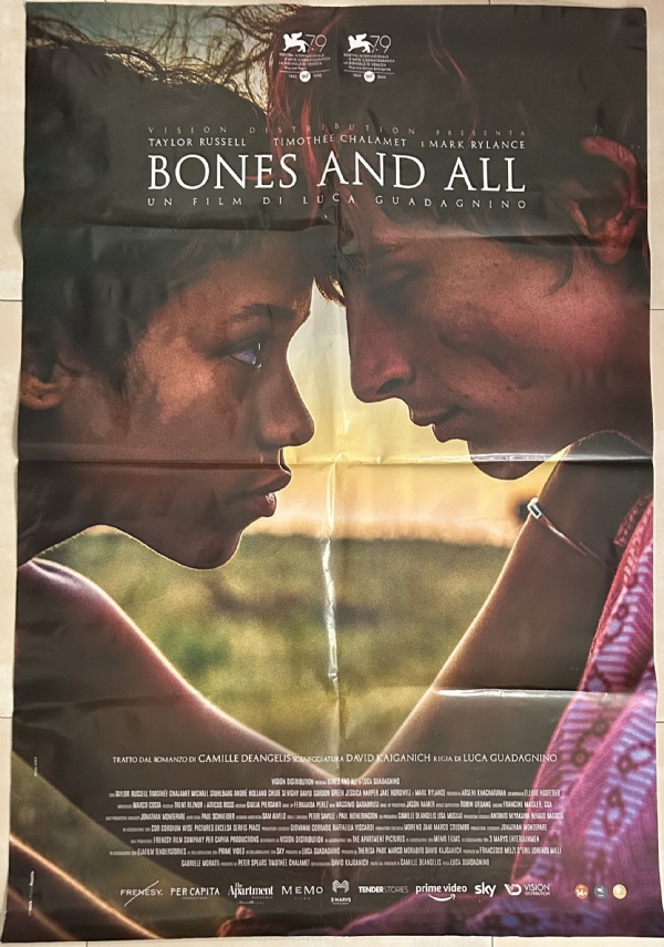 Poster locandina Bones and All 100x140 ORIGINALE da cinema di Luca Guadagnino