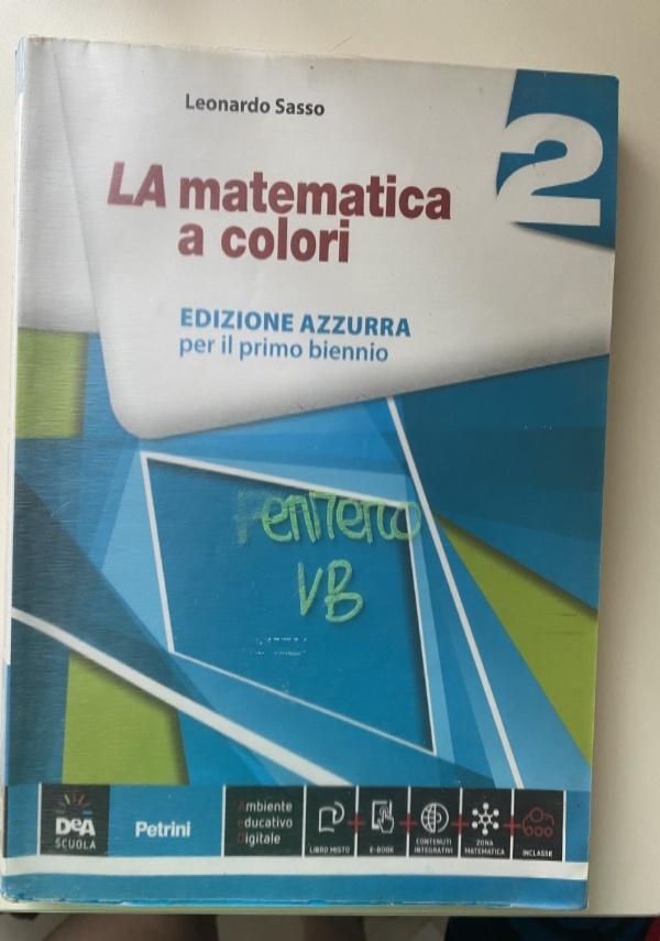 LA MATEMATICA A COLORI EDIZIONE AZZURRA 1 di 