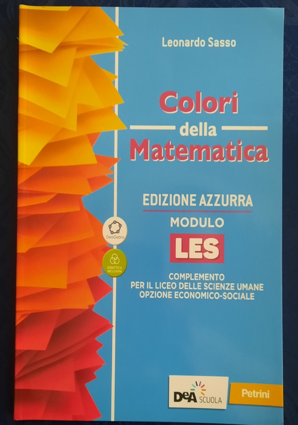 MATEMATICA A COLORI (LA) EDIZIONE AZZURRA VOLUME 4A + EBOOK di 