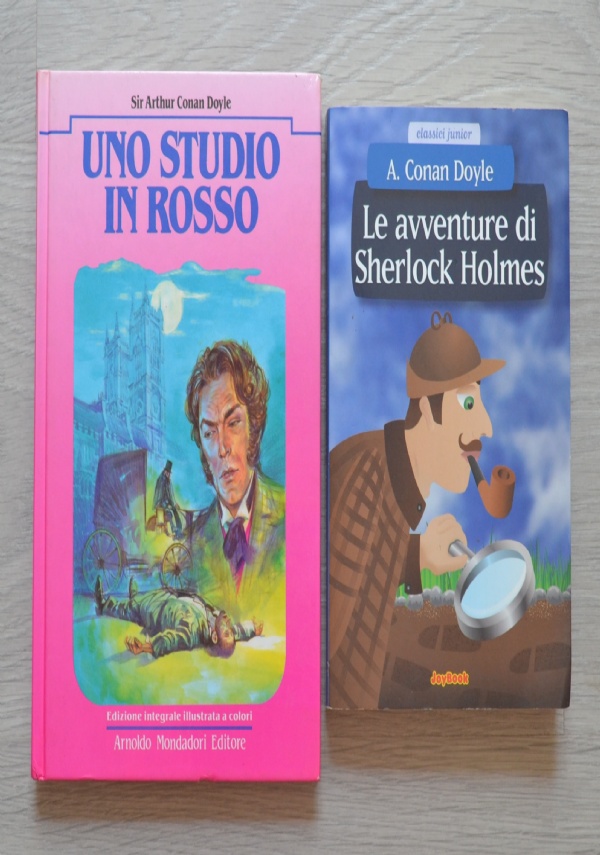 Lotto stock 2 libri Arthur Conan Doyle: Uno studio in rosso, Le avventure di Sherlock Holmes di Arthur Conan Doyle