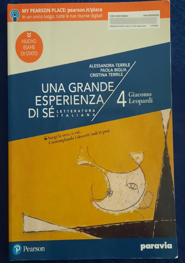 UNA GRANDE ESPERIENZA DI S 6 EDIZIONE NUOVO ESAME DI STATO IL NOCENTO E GLI ANNI DUEMILA di 