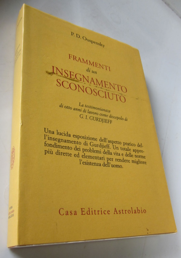 Frammenti di un insegnamento sconosciuto di 