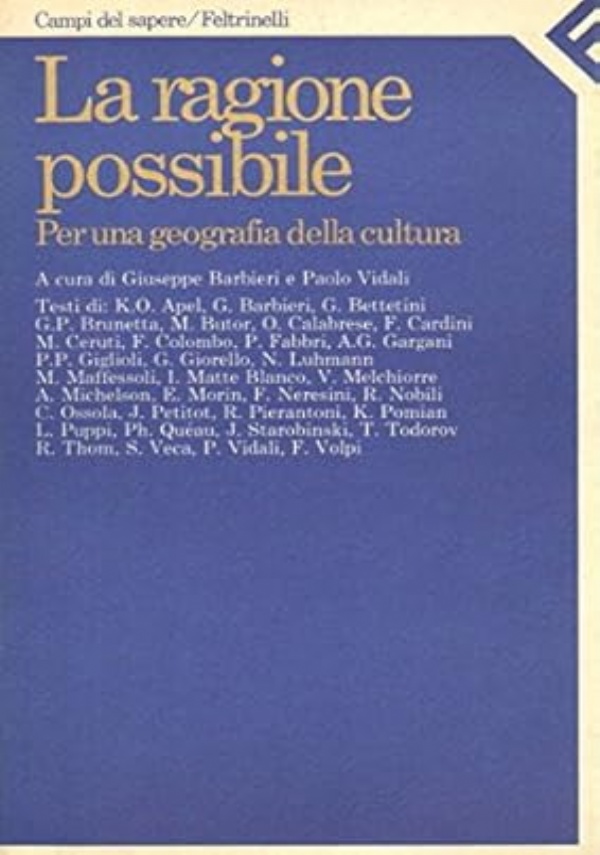 La ragione possibile. Per una geografia della cultura di 