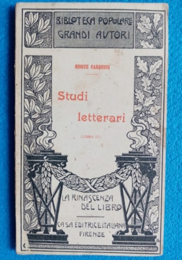 STUDI LETTERARI (libro IV) di 