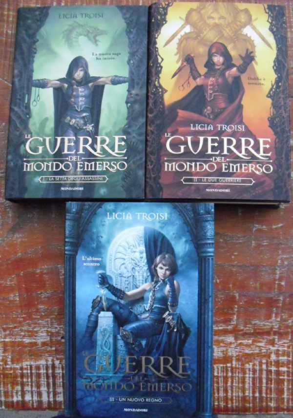 Le guerre del mondo emerso - lotto 3 libri Oscar fantasy trilogia: La setta degli assassini, Le due guerriere, Un nuovo regno SERIE COMPLETA di 