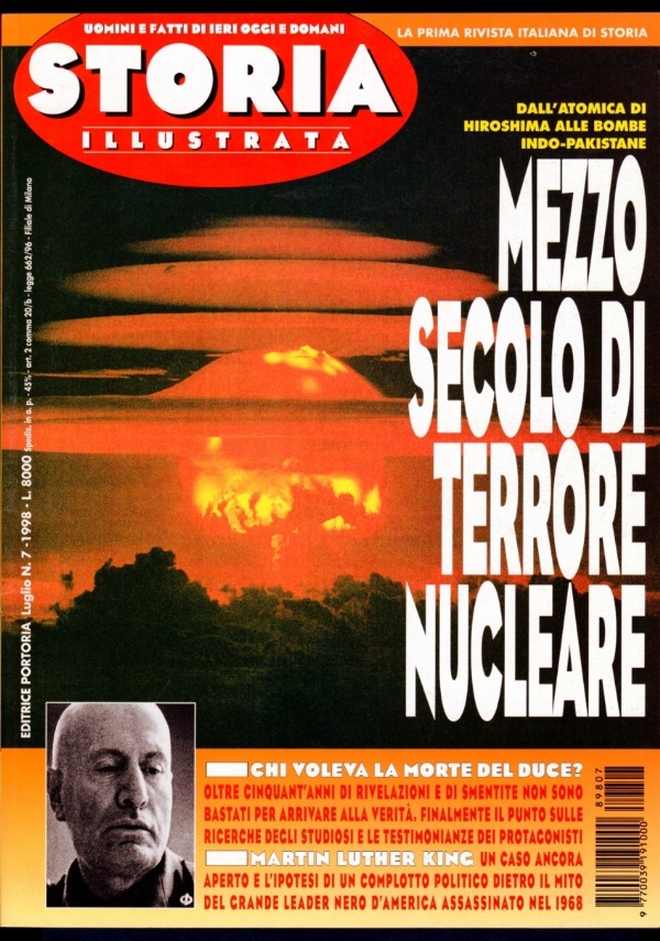 STORIA ILLUSTRATA 1998 n. 10  ITALIA, LIBIA, GHEDDAFI  DILUVIO UNIVERSALE  Sepoltura ROMANOV  VENERE DI MILO  INSORGENZE ANTIGIACOBINE in ITALIA  1946, DE GASPERI a Parigi  1975: SAIGON addio di 